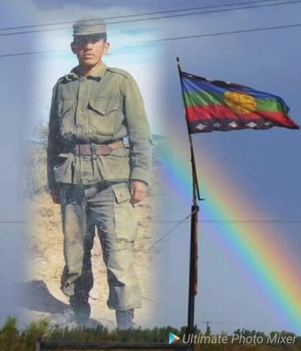 Soldado mapuche Simon Antieco muerto en combate
